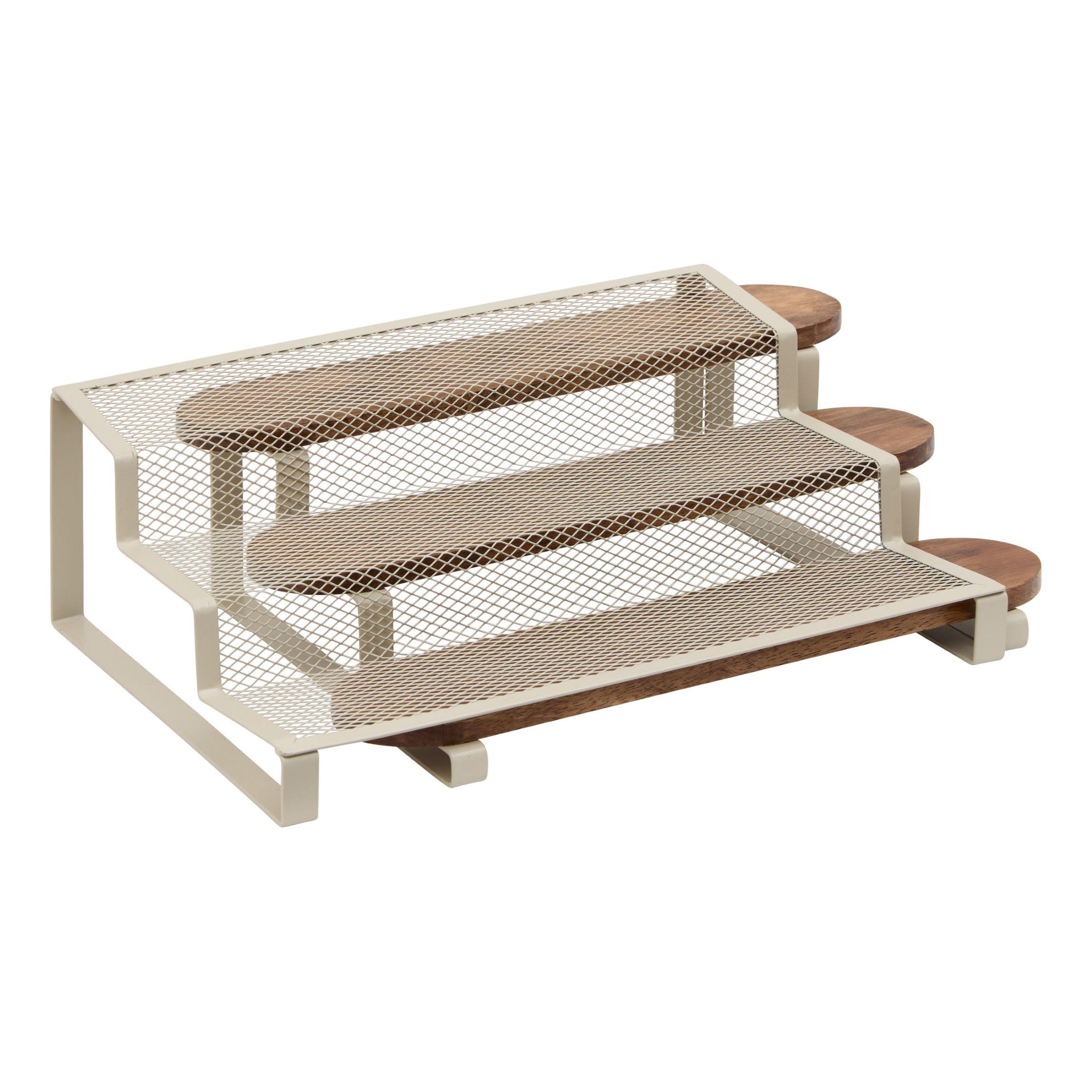 Etajeră condimente Telma - bej, Basics, metal (32/24/10,5cm)