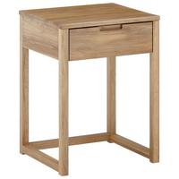 SZAFKA NOCNA JALAPA - kolor dębowy, Basics, drewno (45/60/40cm)
