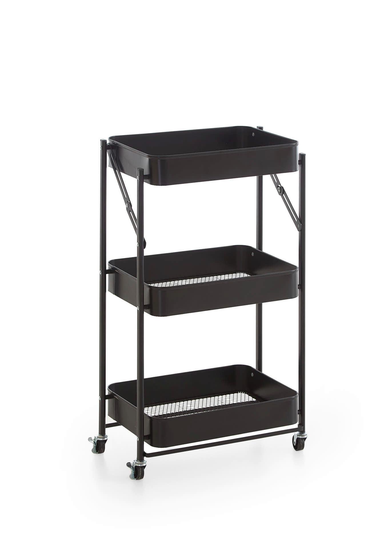 ALLZWECKWAGEN KLEINMÖBEL - Schwarz, Design, Metall (44/78/31cm) - MID.YOU