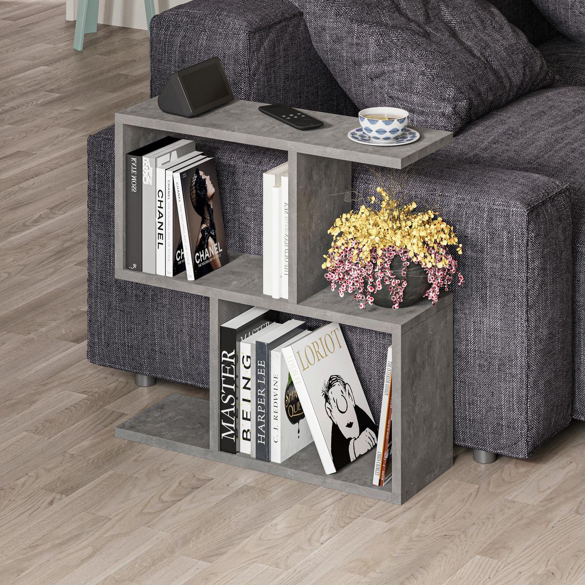 BEISTELLTISCH HOMEMANIA KAFFEETISCH - Grau, Design, Holzwerkstoff (60/20/60cm) - Livetastic
