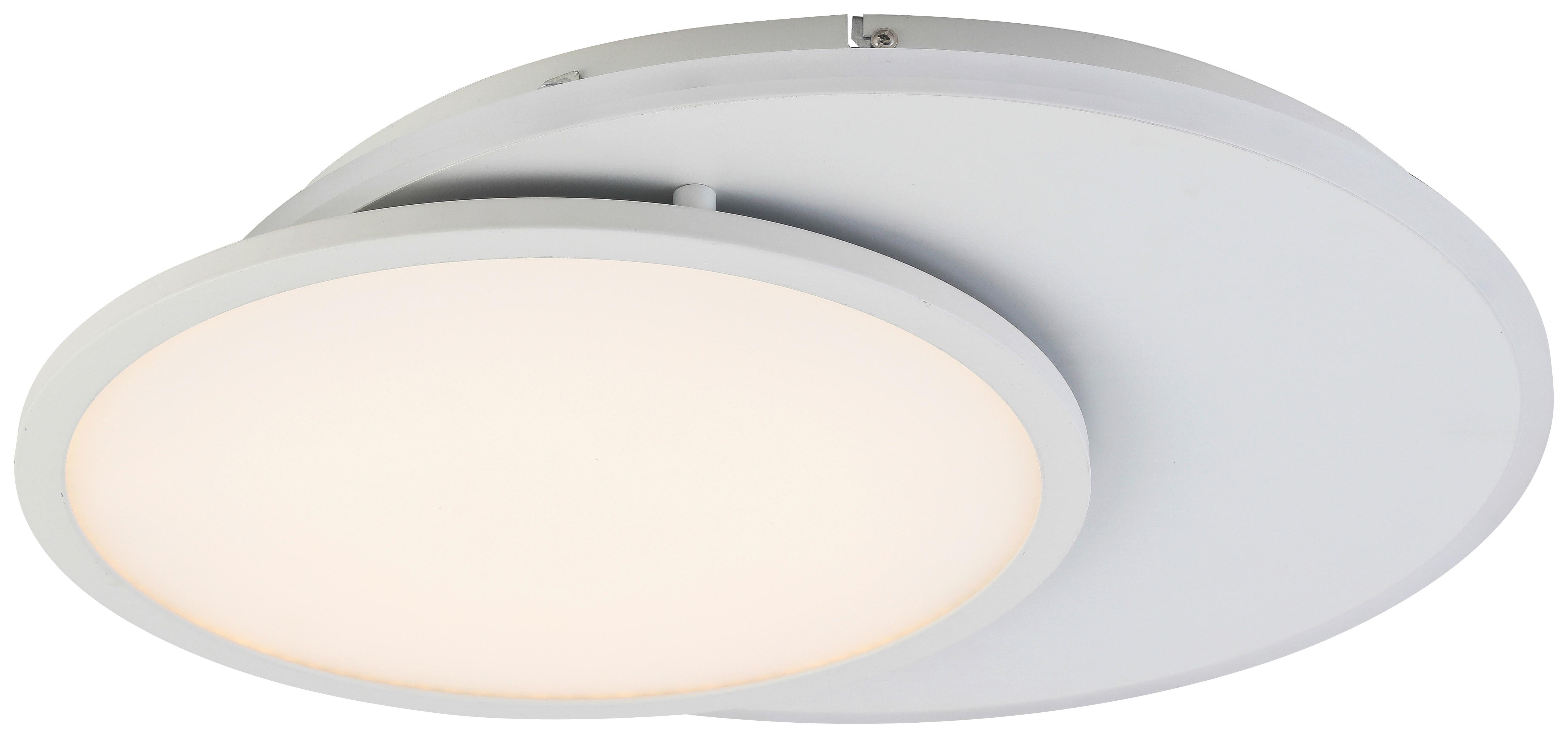 Led-deckenleuchte Clarence Max. 23 Watt - Weiss, Modern, Kunststoff/Metall (52/45/5cm) - Premium Living