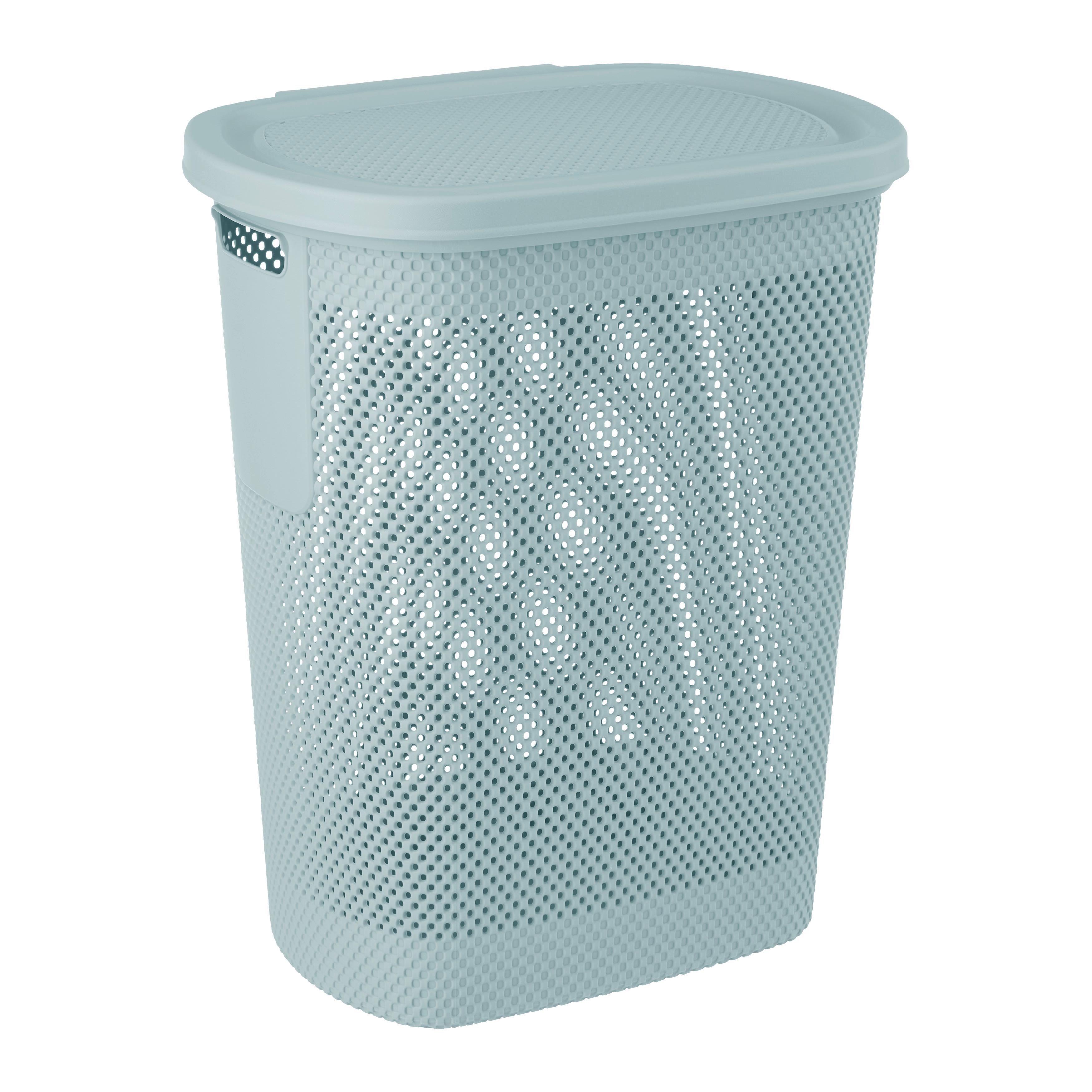 Wäschetonne Arne Blau ca. 58l - Blau, MODERN, Kunststoff (47,5cm)