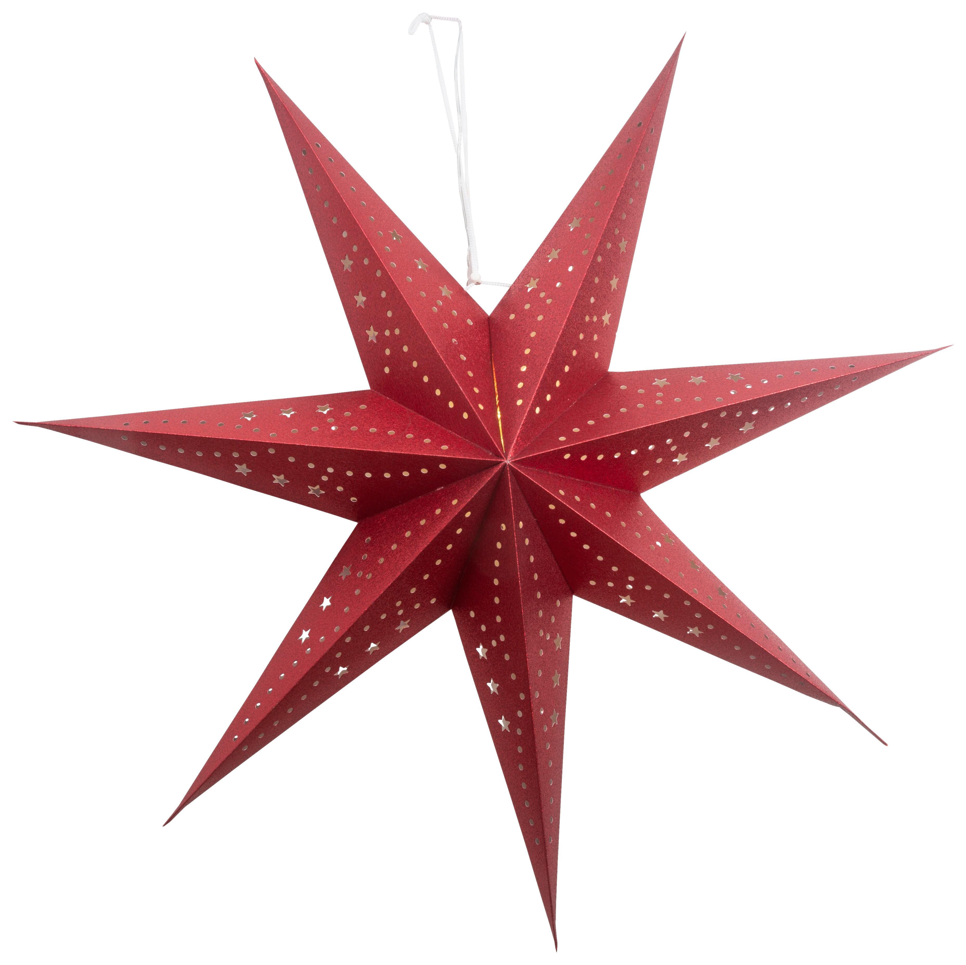 Okrasna Led-svetilka Tami - rdeča, papir/kovina (75/75cm) - Mömax
