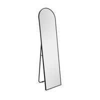 Standspiegel Britt in Schwarz - Schwarz, MODERN, Glas/Metall (40/160cm) - Mömax