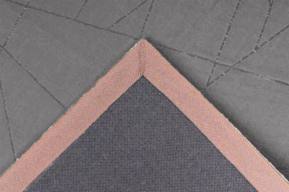 FLACHWEBETEPPICH BIJOU 125 - Taupe/Silberfarben, Konventionell, Textil (80/150cm) - Kayoom