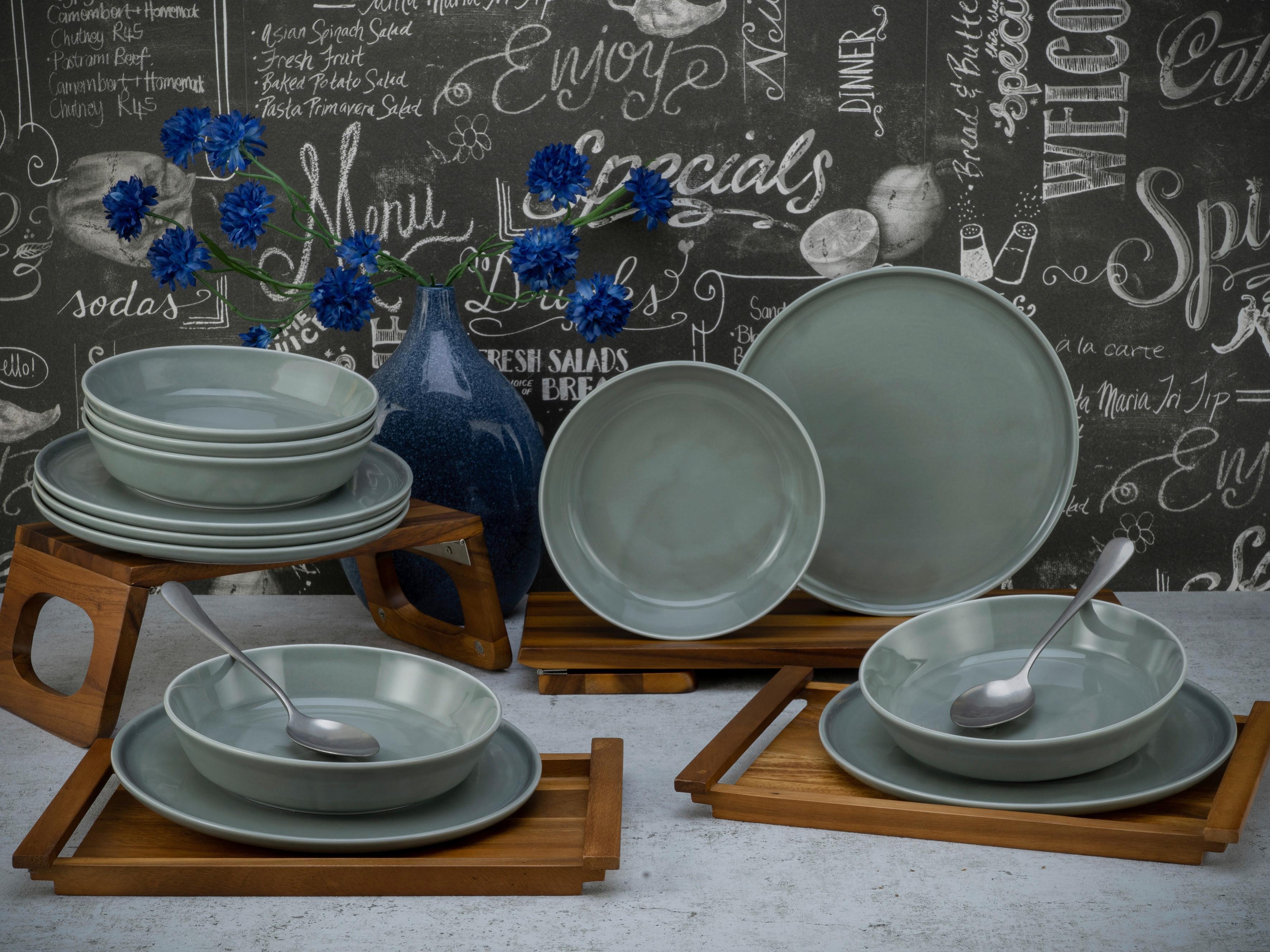 Jedilni Servis Chef Collection Grey, 12-Delni - siva, Basics, keramika - Creatable