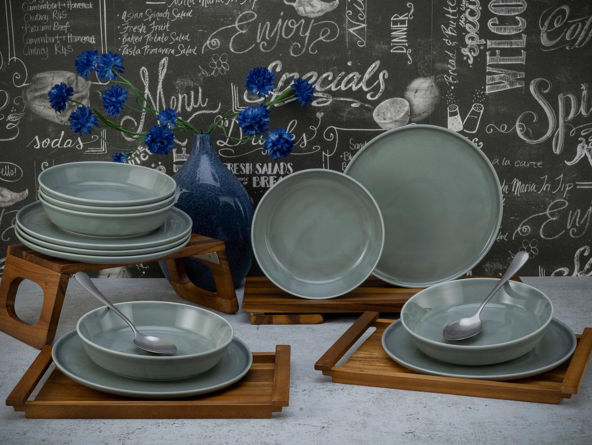 Jedilni Servis Chef Collection Grey, 12-Delni - siva, Basics, keramika - Creatable