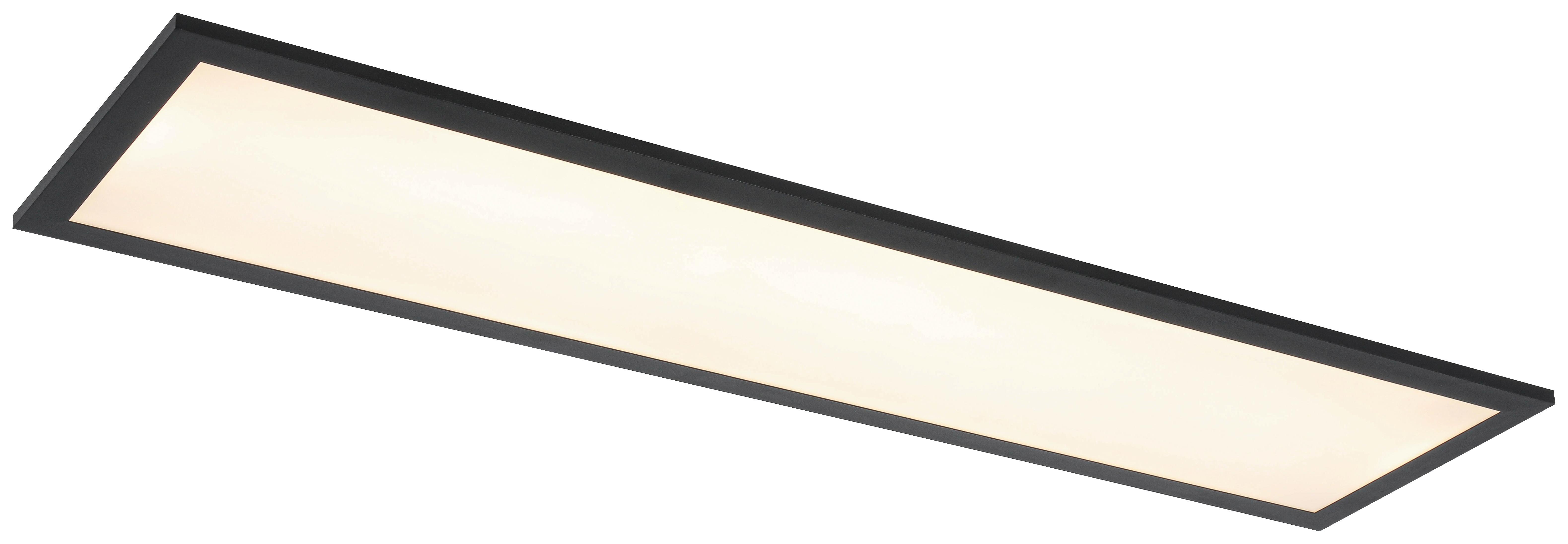 LED-TAKLAMPA JUO - vit/svart, Modern, metall/plast (80/20/6,5cm) - Mömax