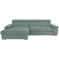 Kutna Garnitura Perry - srebrne boje/zelena, Design, tekstil/drvo (183/292cm) - Modern Living
