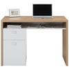 SKRIVBORD LAGO - vit/ekfärgad, Modern, trämaterial/plast (110/76,5/60cm) - Mömax