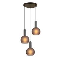 LAMPA WISZĄCA MARCY - czarny/szary, Trend, metal/szkło (25/120cm) - Novel