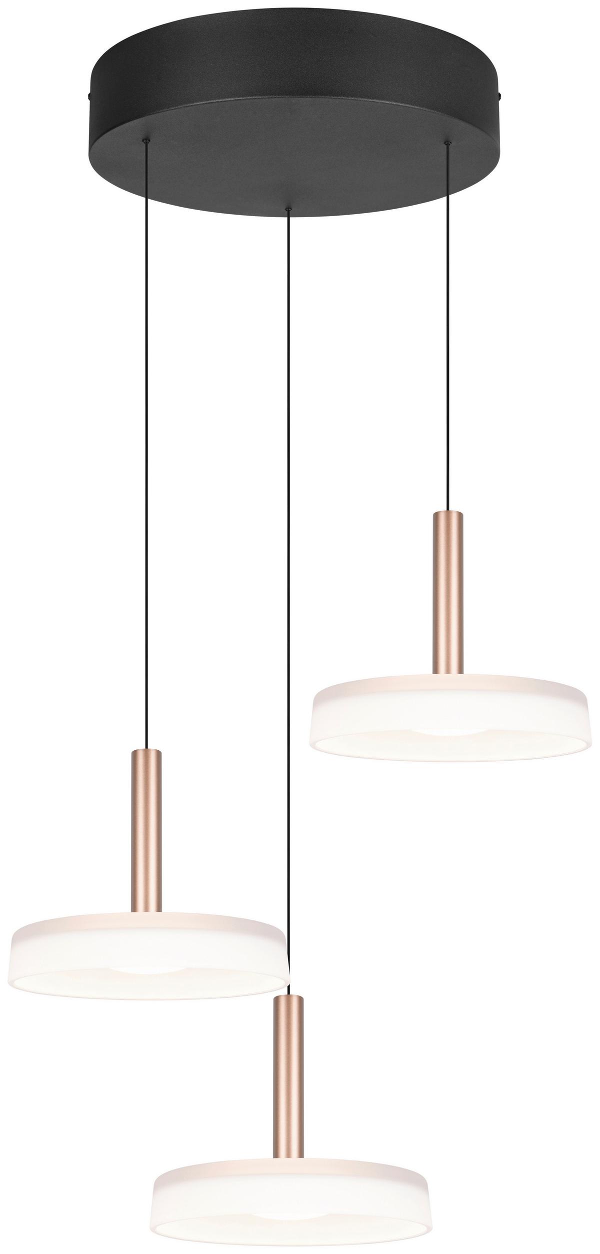 LAMPA ZWIESZANA LED 354930365 CELESTE - biały/brązowy, Design, metal/szkło (35/200cm) - Trio Leuchten