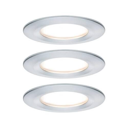LED-Deckenleuchte Nova max. 3x 6,5 Watt, 3-teilig - Alufarben, Basics, Metall (8,4cm) - Paulmann