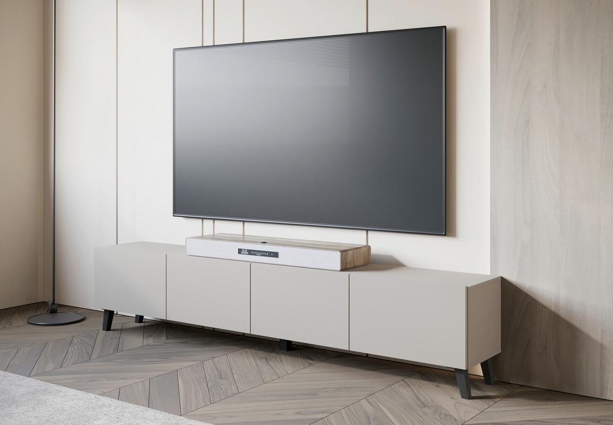 Lowboard Phuket Kashmir - Kaschmir/Beige, Design, Holz/Holzwerkstoff (190/40/32cm) - Livetastic