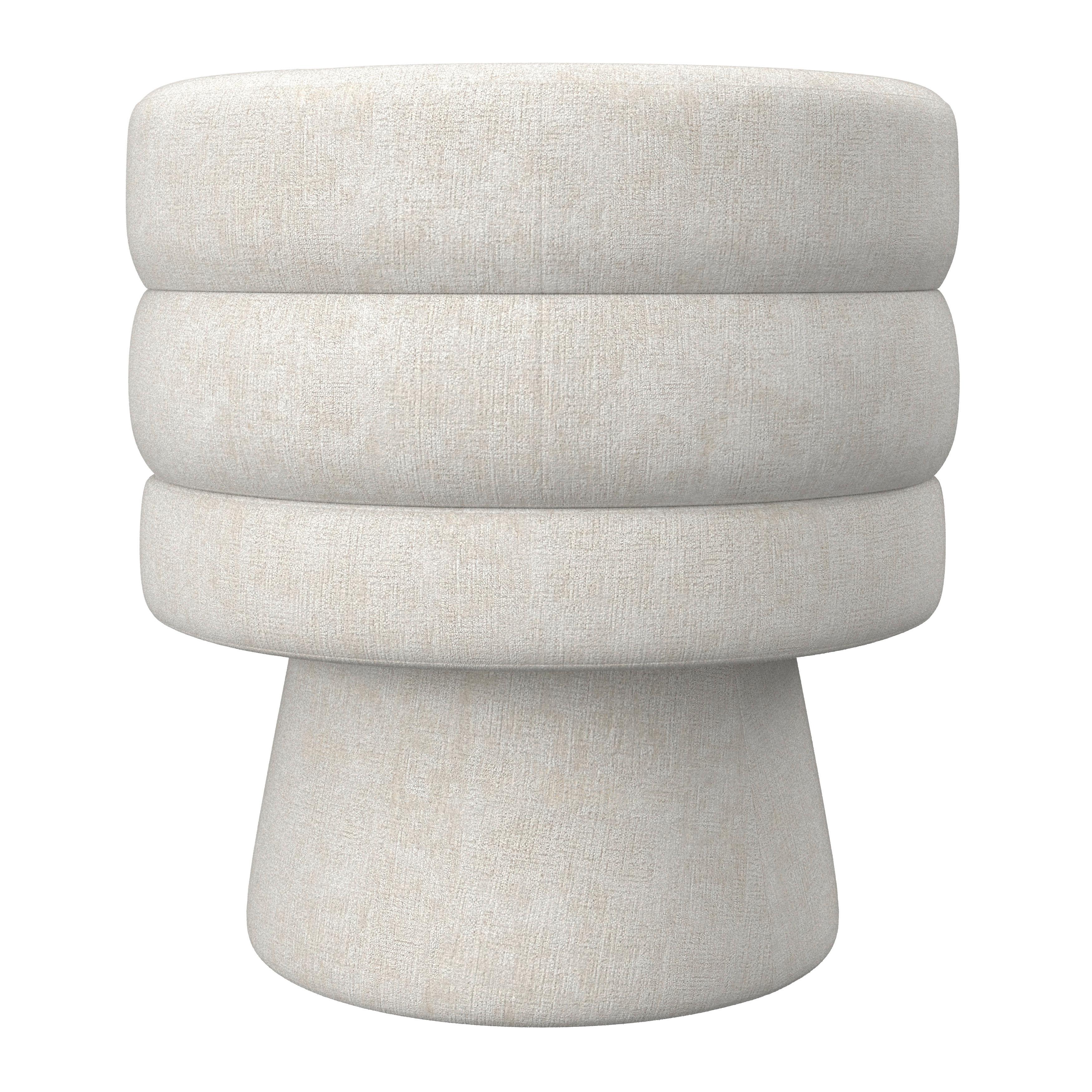 STOL MED ARMSTÖD JULINA - cremefärgad, Modern, trä/textil (71/74/72cm) - Bessagi Home