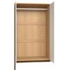 GARDEROB MARLO - vit/ekfärgad, Modern, trämaterial/trä (100/223/60cm) - Bessagi Home