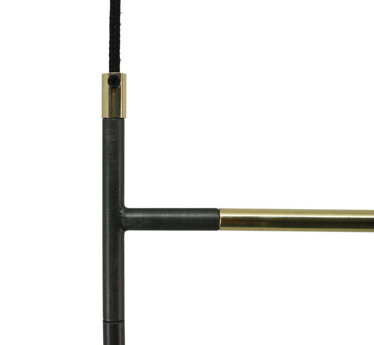 HÄNGELEUCHTE CALINA 287 SCHWARZ - Goldfarben/Schwarz, Trend, Stein/Metall (62/4/47cm) - Kayoom