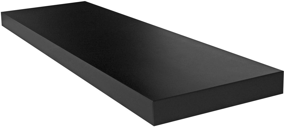 Stenska Polica Giga, Črna - črna, Moderno, leseni material (80/3,8cm)