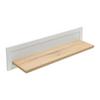 VÄGGHYLLA KORSIKA -EXKLUSIV- - vit/ekfärgad, Romantik / Lanthus, trämaterial (100/23,5/25cm) - Mömax