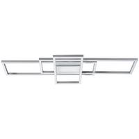 LAMPA SUFITOWA LED IRVINE SMALL - kolor niklowy, Basics, tworzywo sztuczne/metal (70/30/6,2cm) - Novel