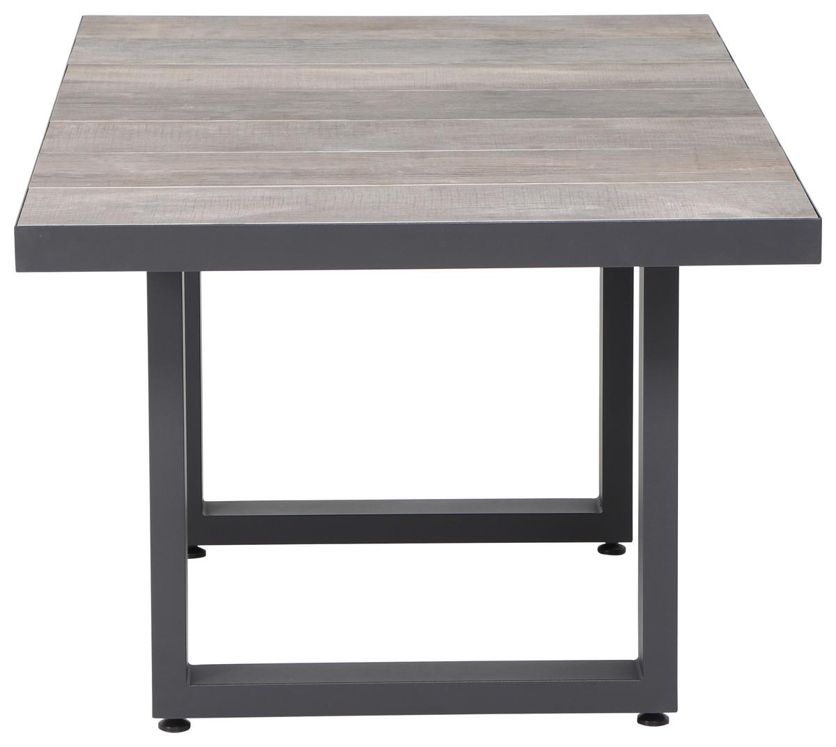 Loungegarnitur Corido 4-tlg. Grau - Grau, Basics, Keramik/Kunststoff (219/88/219cm) - Siena Garden