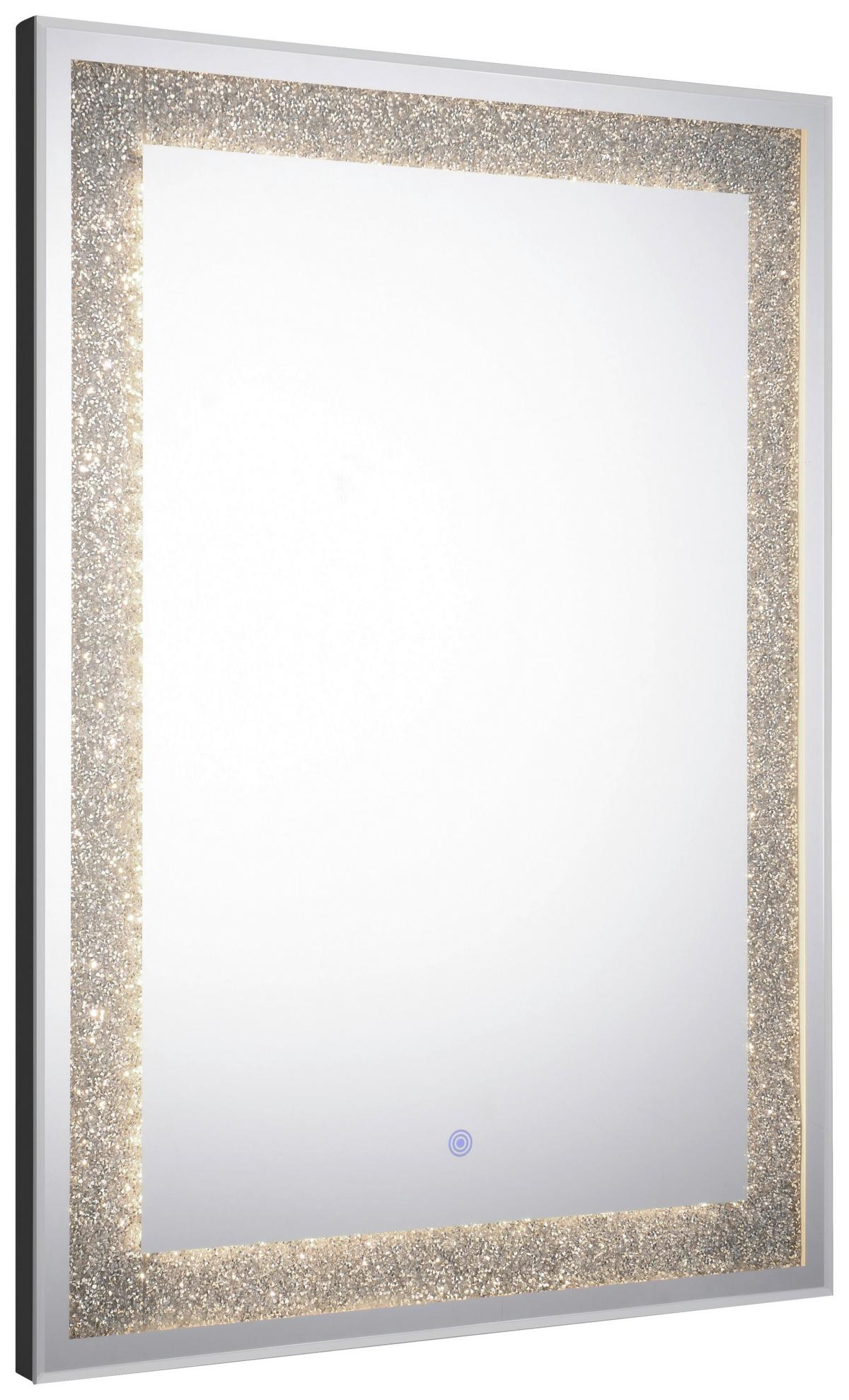 LUSTRO ŁAZIENKOWE HERMINE - kolor srebrny, Modern, szkło (50/70/3,5cm)