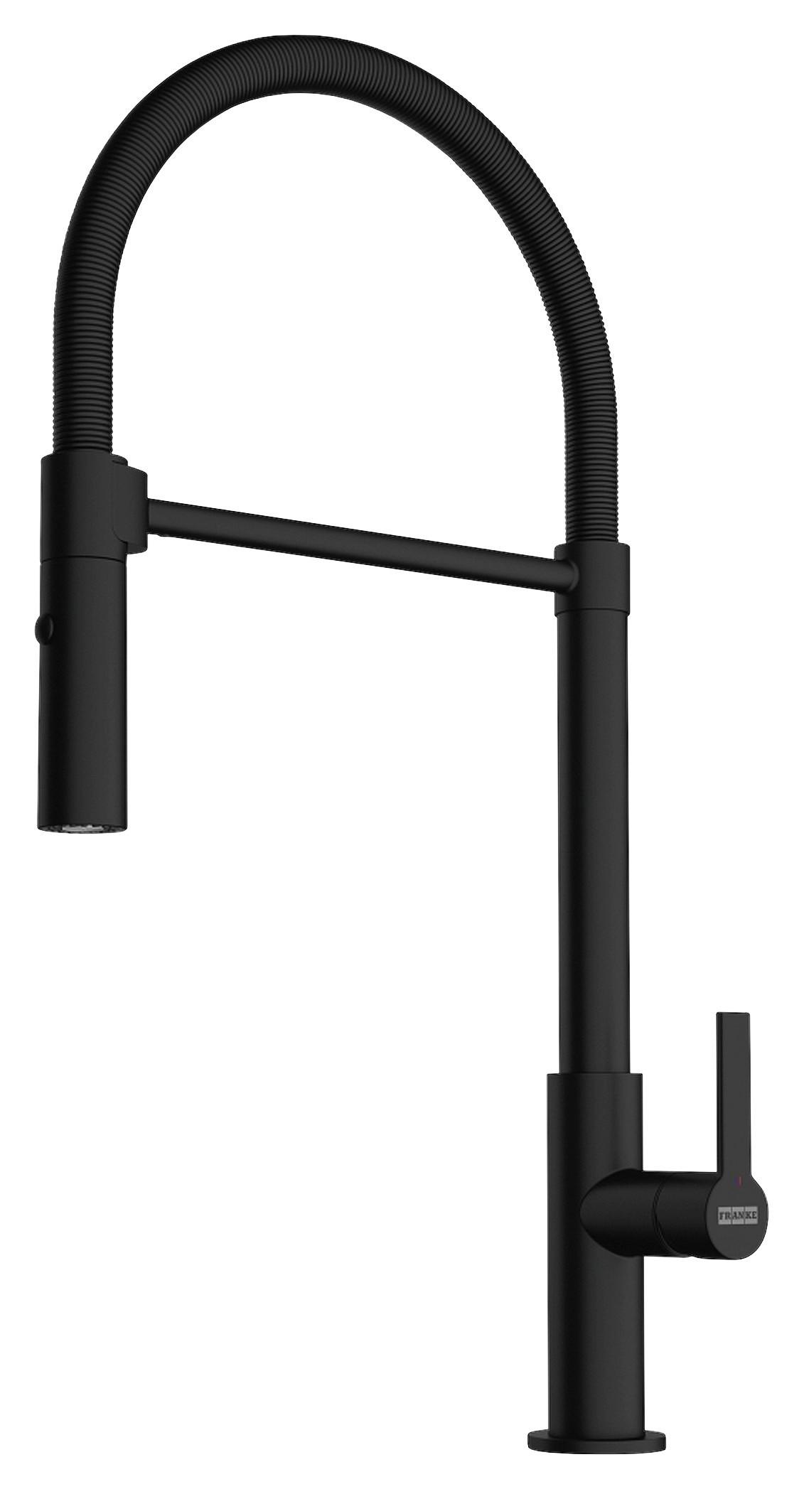 Küchenarmatur 1150728396 Schwarz - Schwarz, MODERN, Metall (49,1cm) - Franke