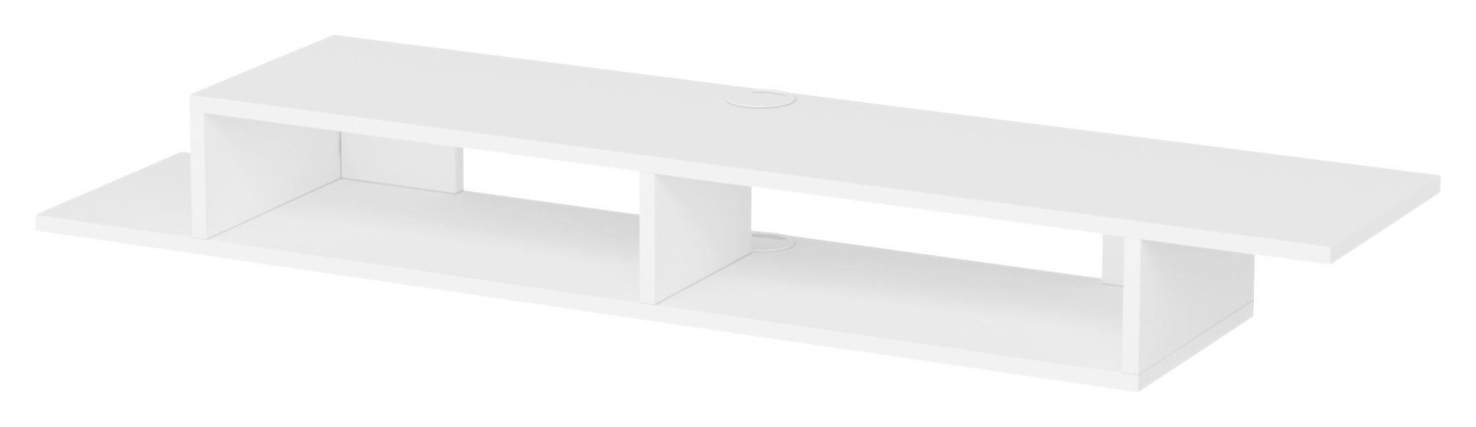 Wandboard Artemis Tv-Wandregal - Weiss, Design, Holzwerkstoff (149/16,4/29,6cm) - Livetastic