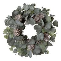 Kunstpflanze Eukalyptus Grau/Grün - Grau/Grün, Basics, Kunststoff (35cm)