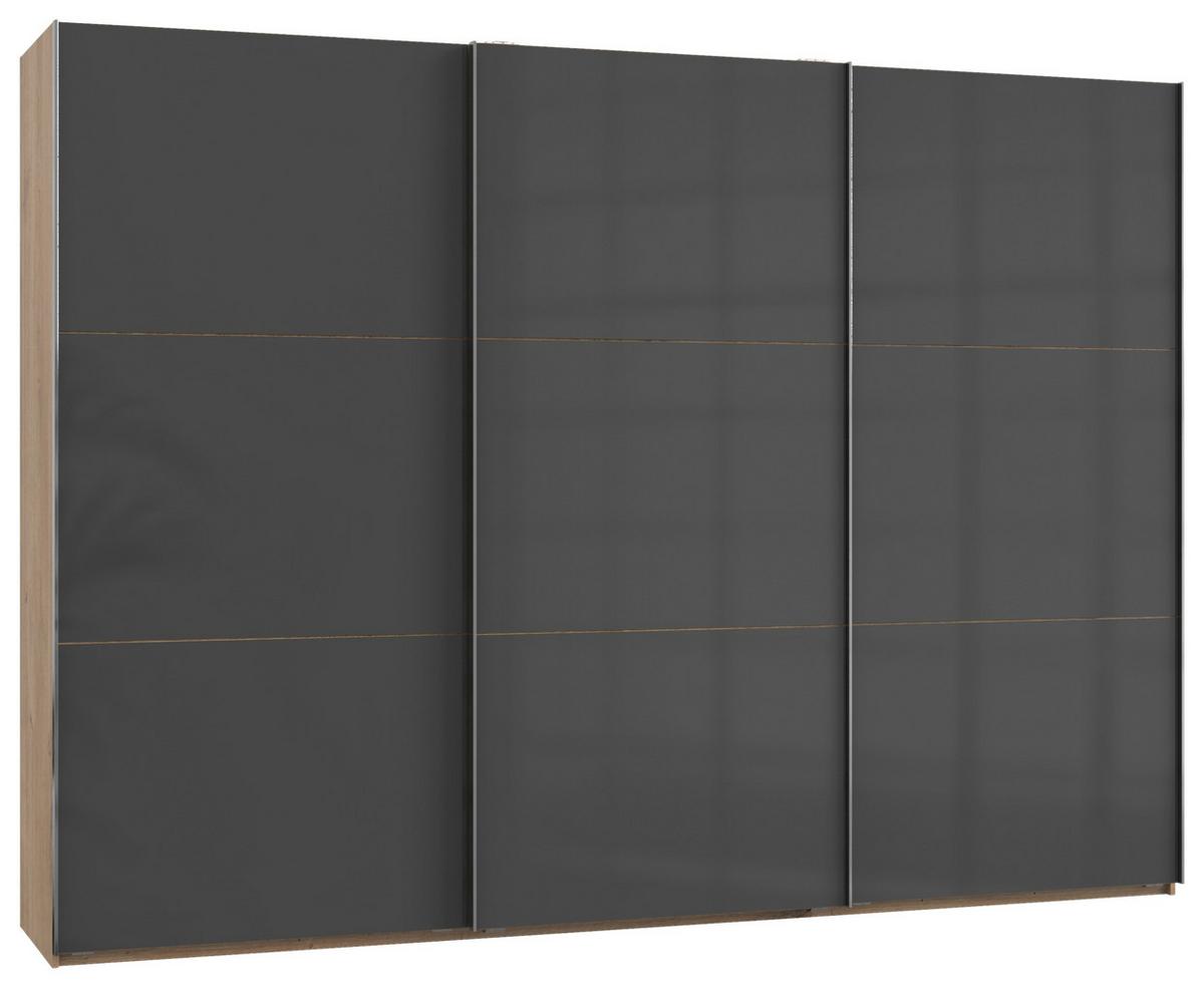 Ormar S Kliznim Vratima Level 36c - siva/boje hrasta, Moderno, drvni materijal (300/216/65cm) - Modern Living