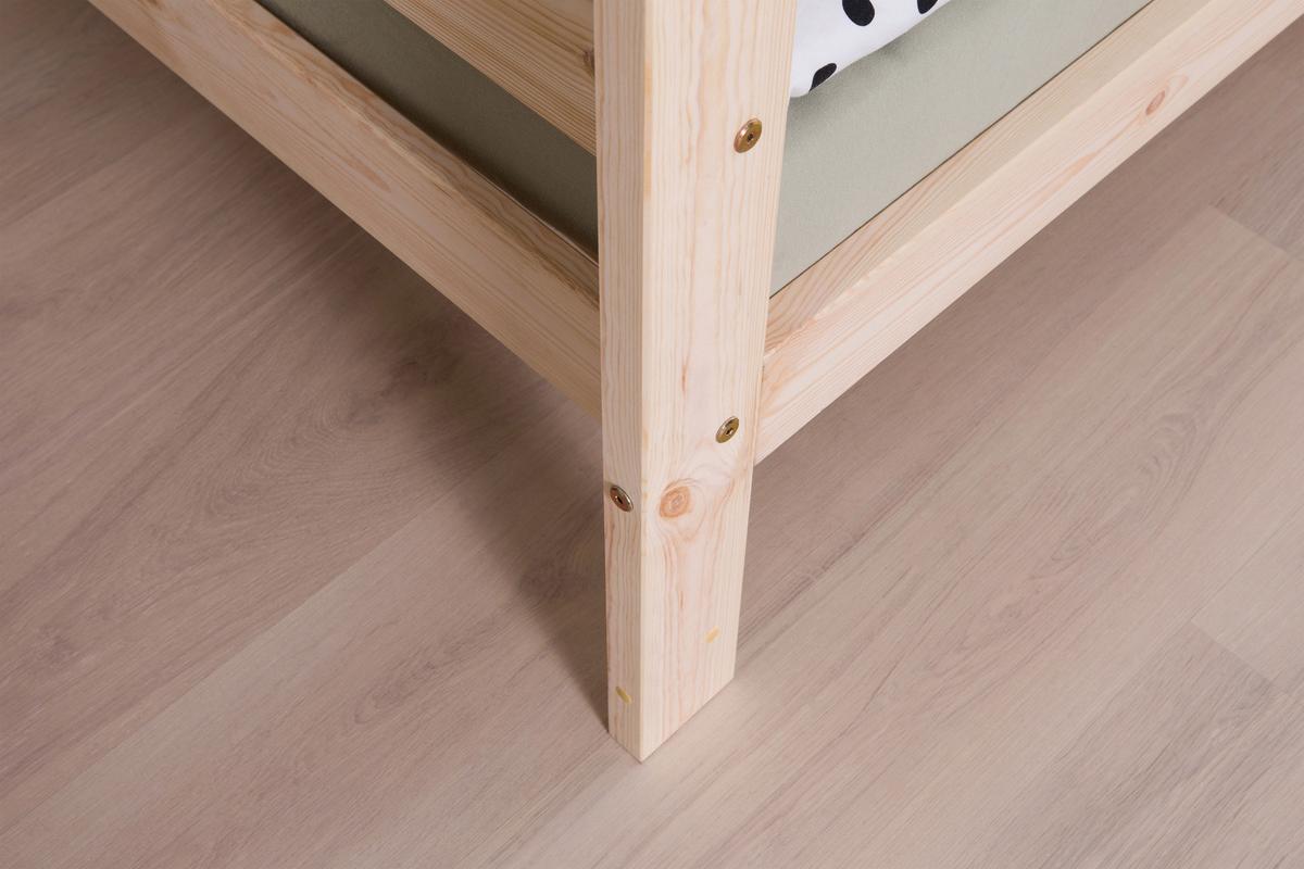 Stauraumbett Holz Fußball ca. 97x213 cm Kiefer - Naturfarben, MODERN, Holz (90/200cm) - MID.YOU