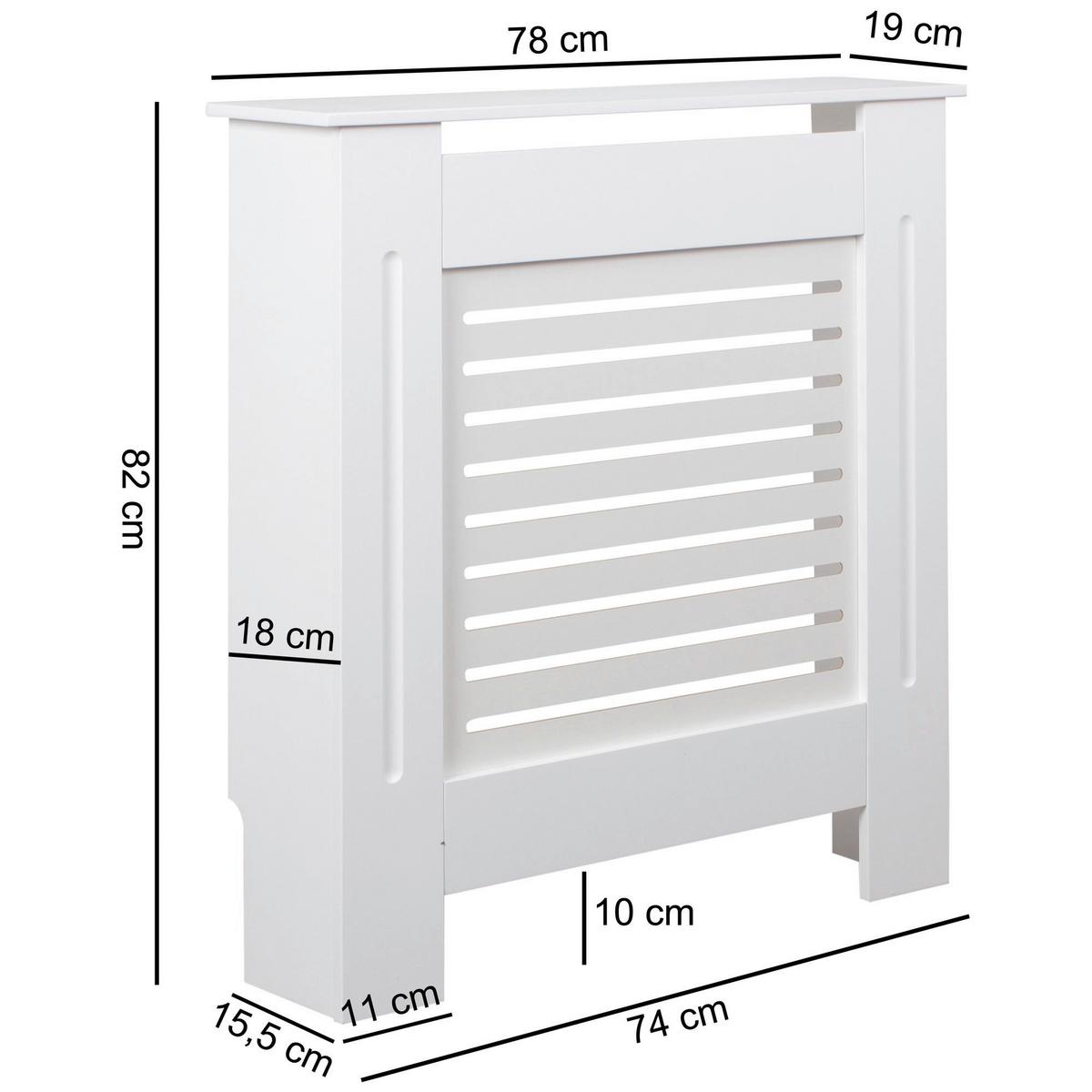 Stenska Dekoracija Wohnling - bela, Moderno, leseni material (78/82/19cm) - MID.YOU