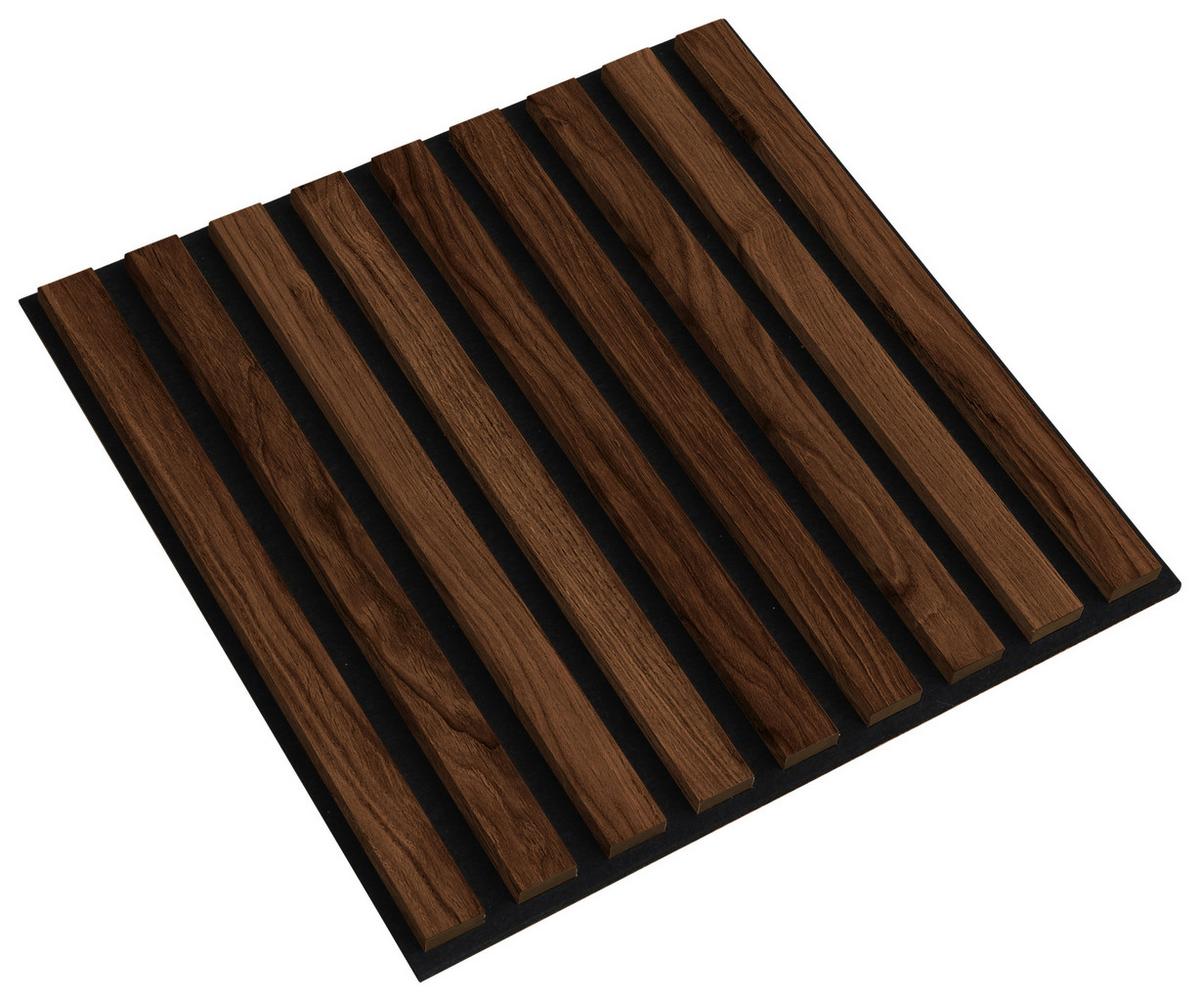 PANEL AKUSTYCZNY DP40 - kolor orzecha włoskiego, Design, materiał drewnopochodny/tkanina (40/40/1,8cm) - Xora
