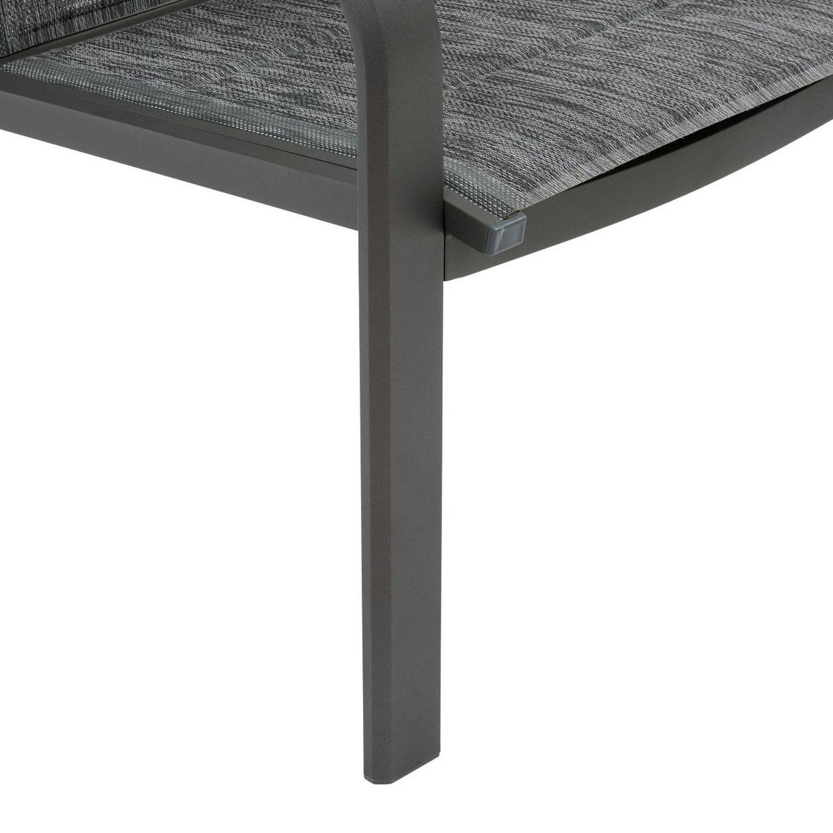 Vrtni Set Piazza - siva, Basics, metal/tekstil (237/153/85cm)