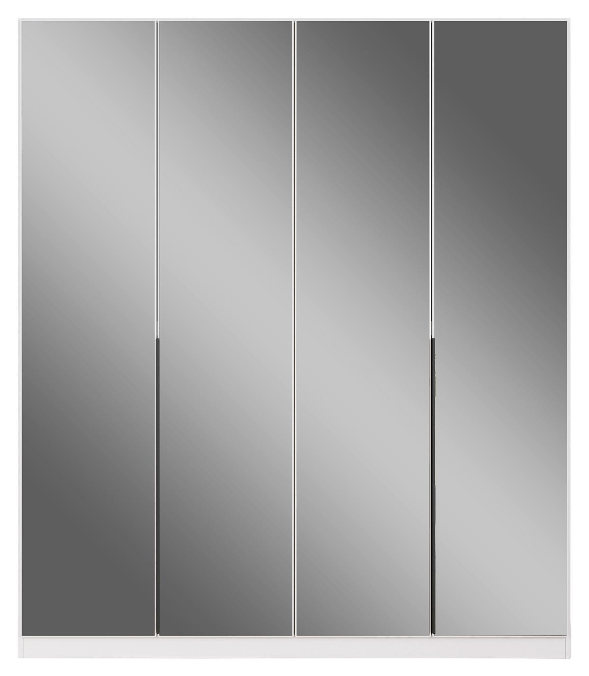 Ormar S Klasičnim Vratima Skyla - bijela, Moderno, drvni materijal/metal (181/210/54cm) - Modern Living