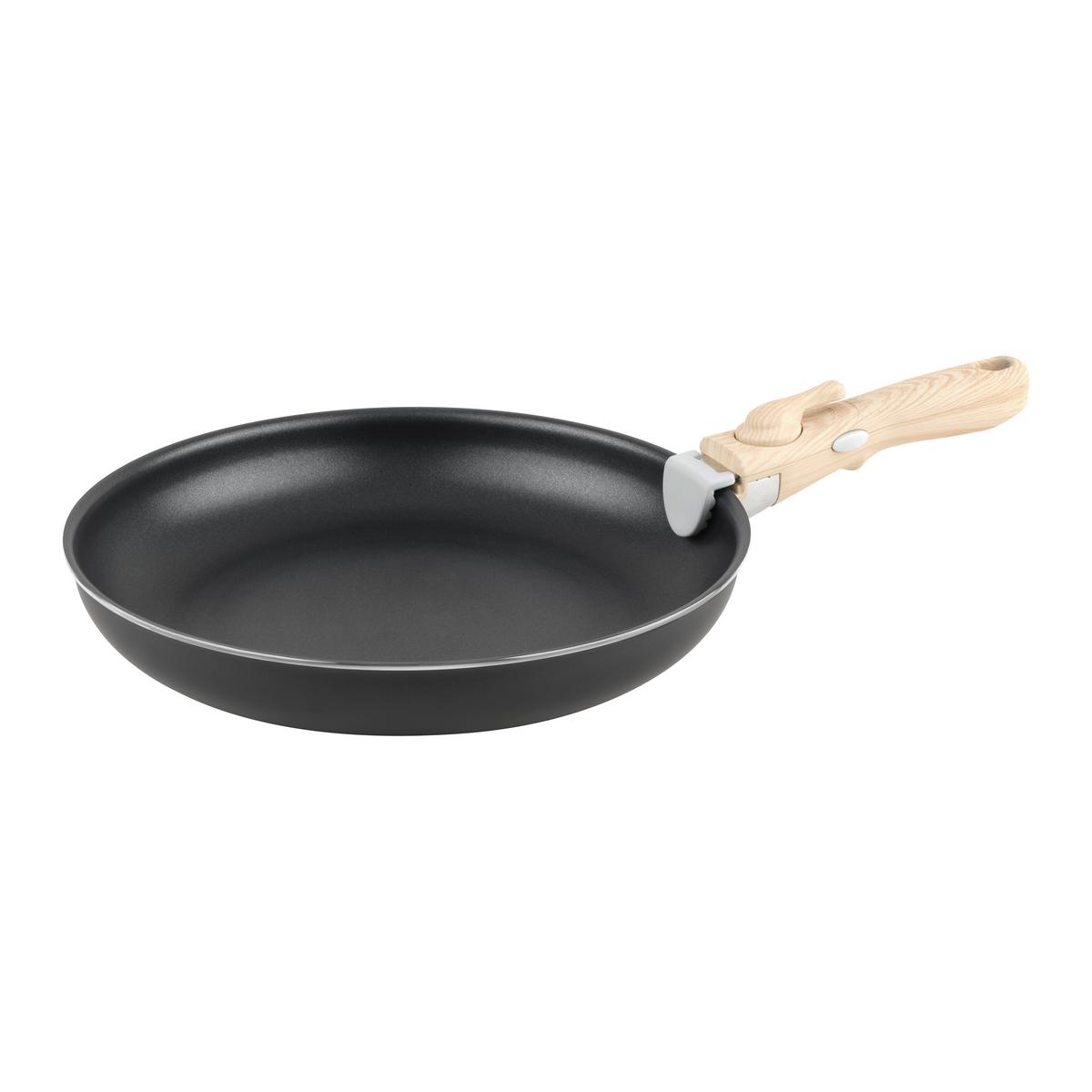 Tigaie pentru prăjit Click&Cook, cca. 28cm - negru, Konventionell, metal (28/4,8cm) - Mömax