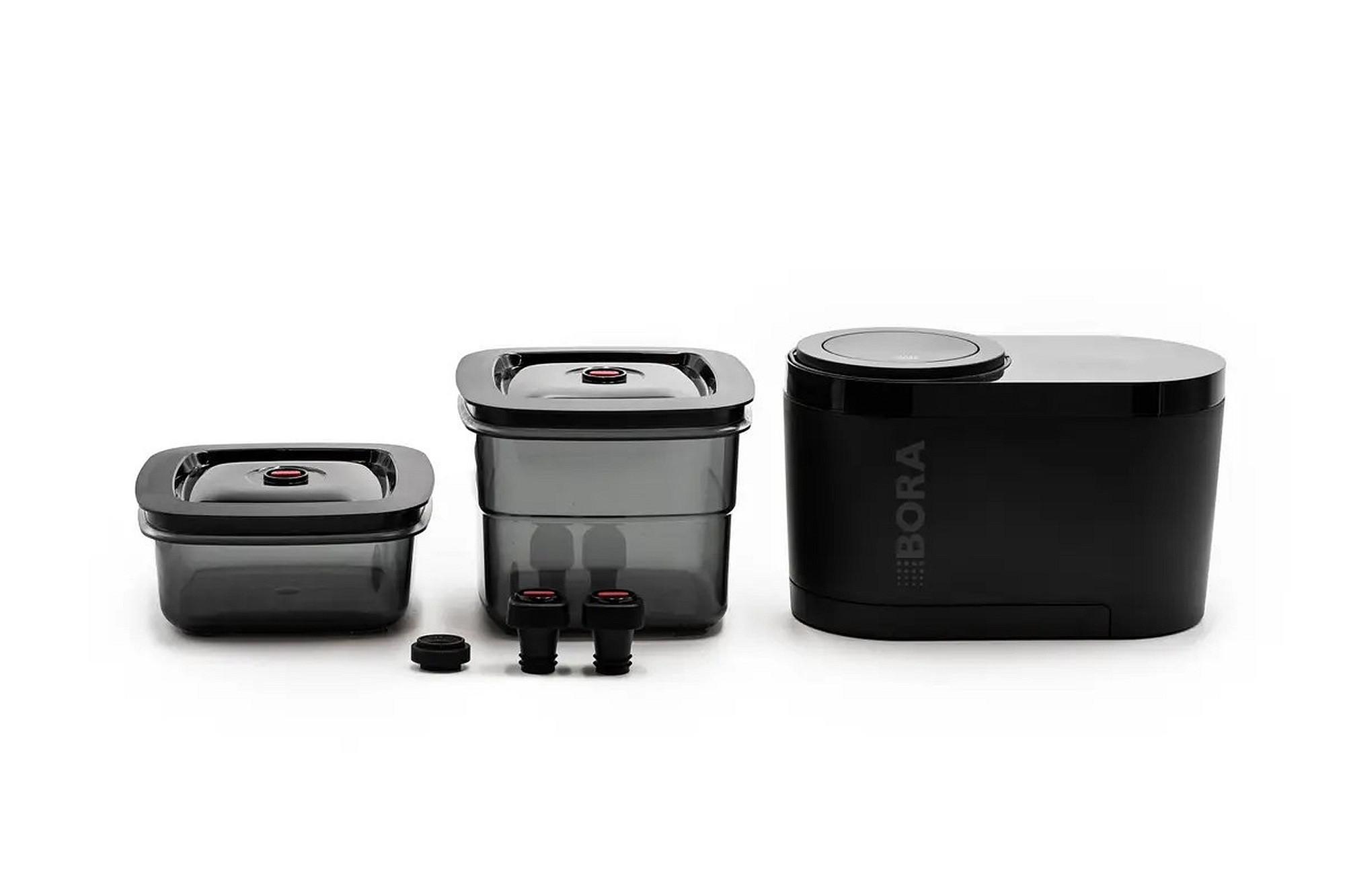 Vakuumiergerät QVACAB Schwarz - Schwarz, Metall (23,9/15,8/12,4cm) - Bora