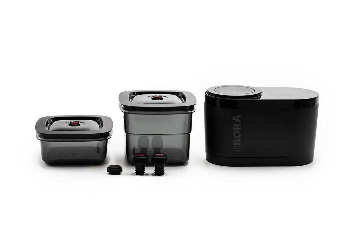 Vakuumiergerät QVACAB Schwarz - Schwarz, Metall (23,9/15,8/12,4cm) - Bora