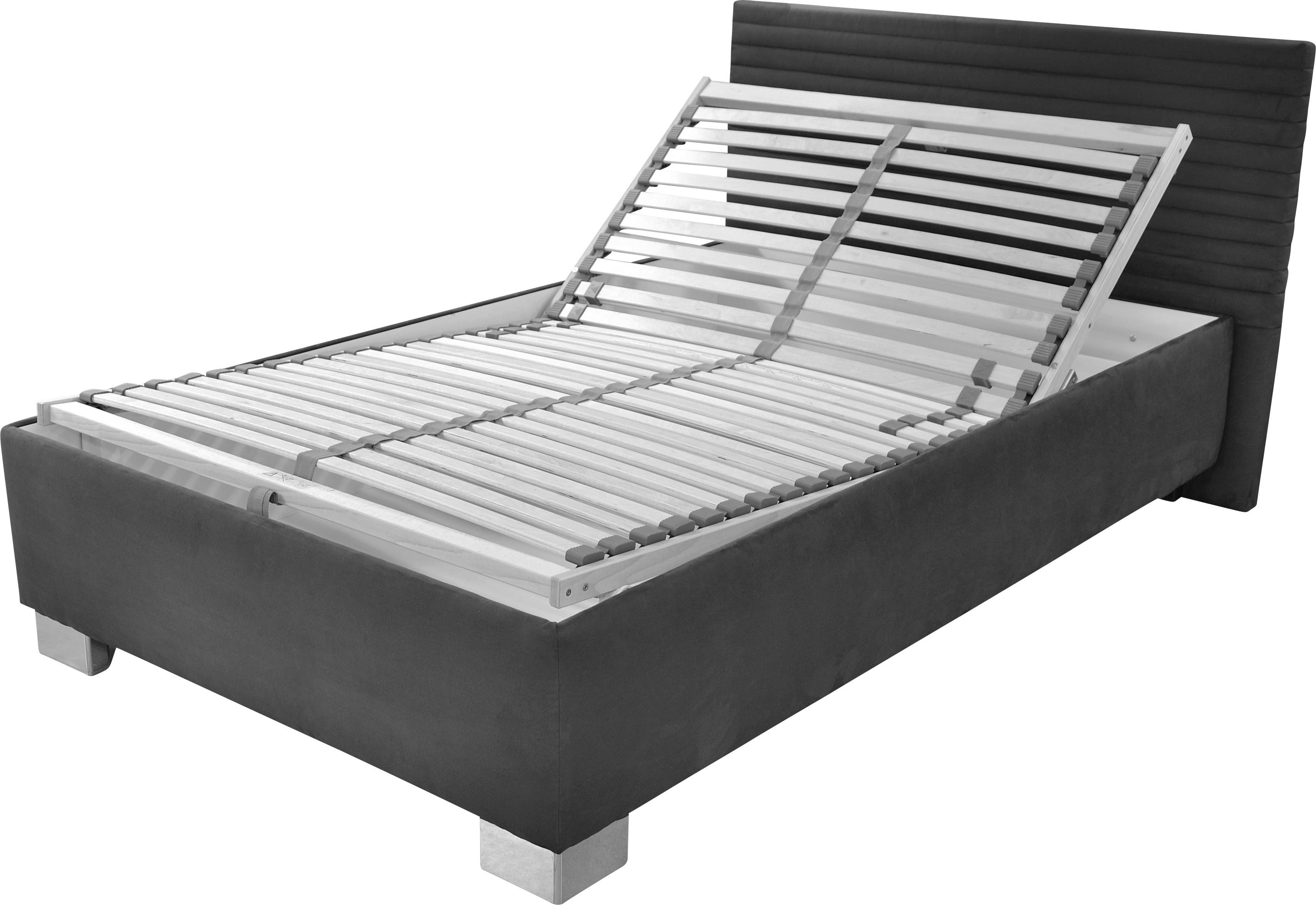 Tapecirani Krevet Como - bijela/siva, drvo/tekstil (140/200cm)