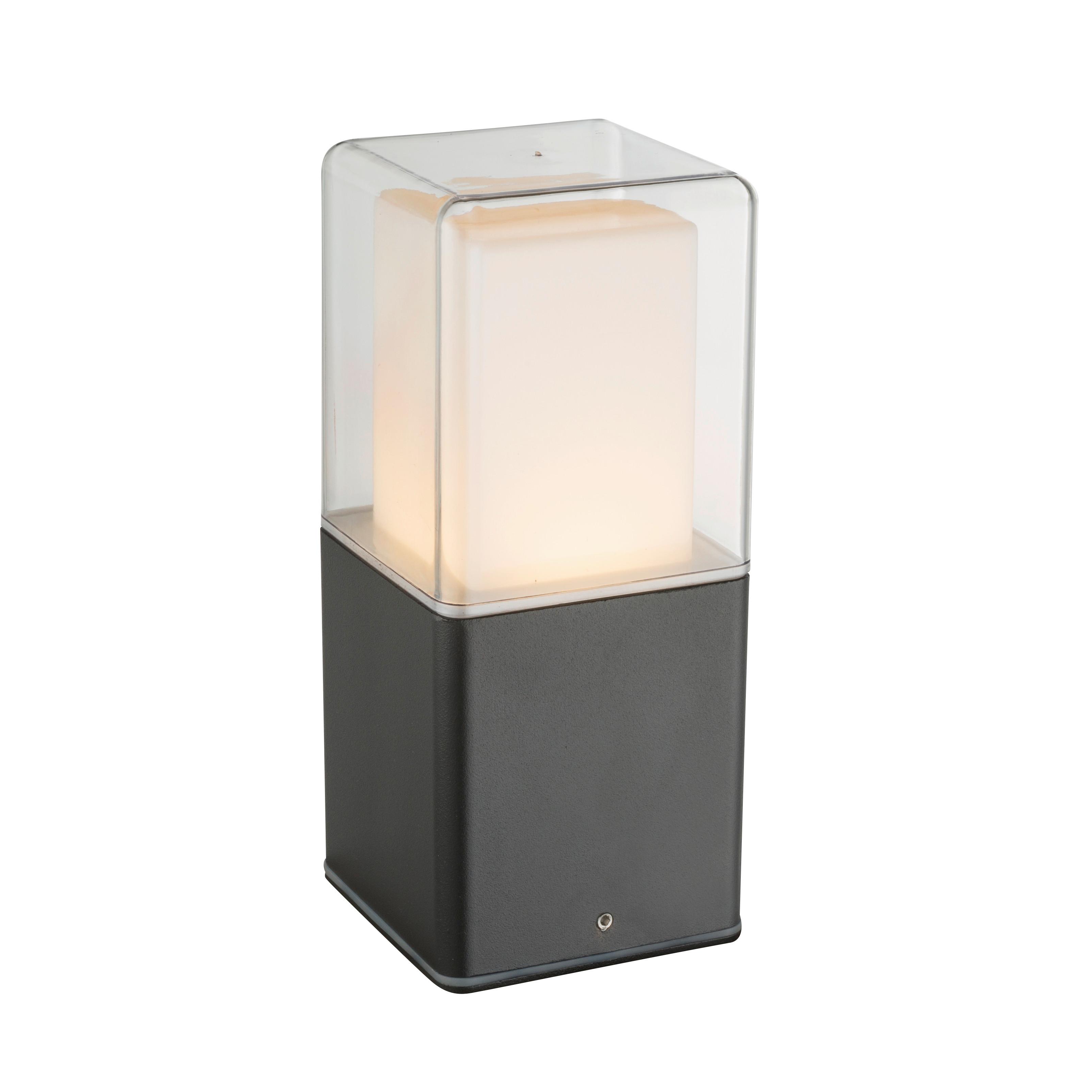 Led Vanjska Svjetiljka 34575 - prozirno/crna, Design, metal/plastika (8,5/8,5/20cm) - Globo