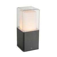 Zunanja Stoječa Svetilka Dalia, S Sijalko - črna/opal, Design, kovina/umetna masa (8,5/8,5/20cm) - Globo