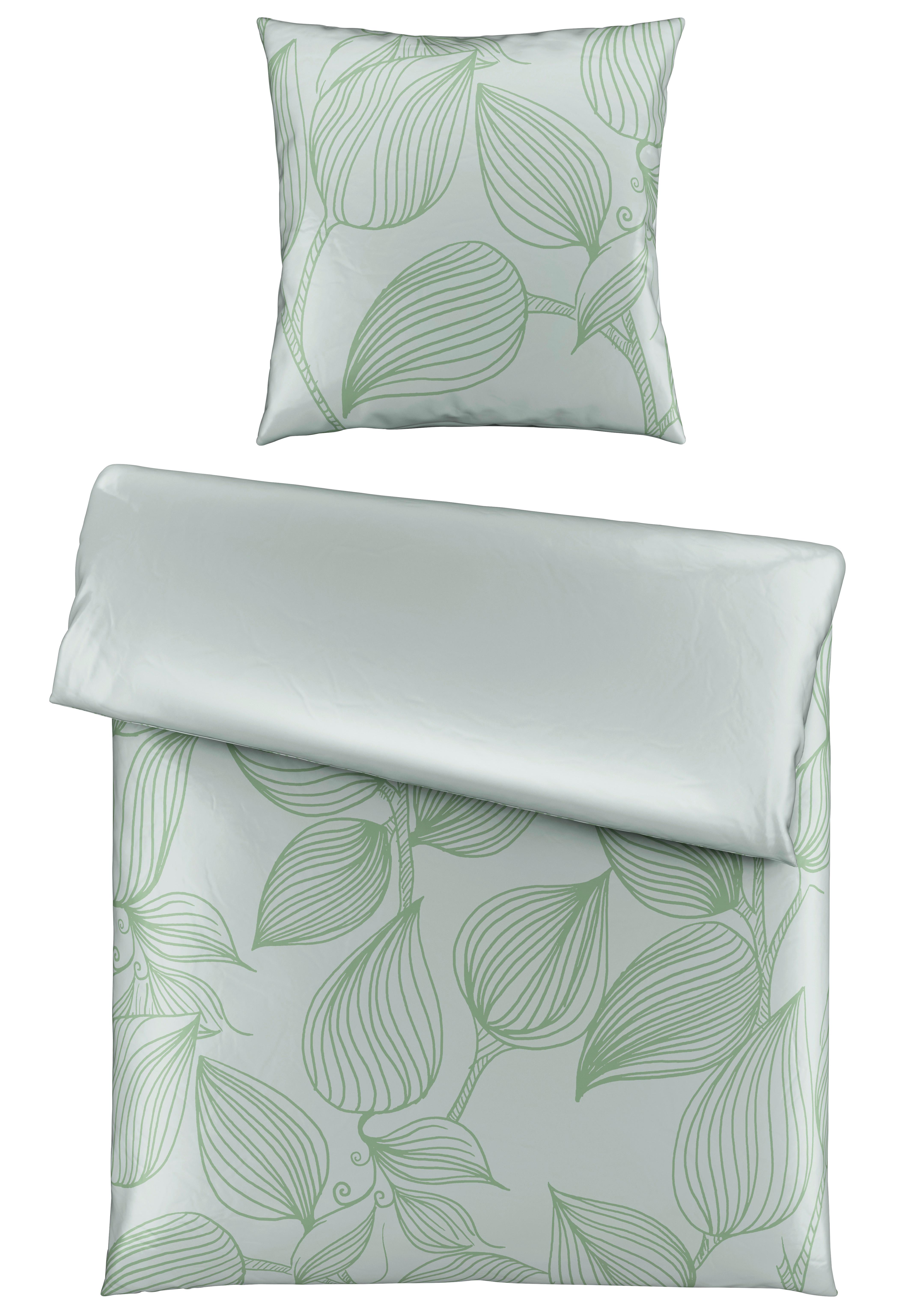 Bettwäsche Green House Grün 135x200cm - Grün, Textil (135/200cm) - Modern Living
