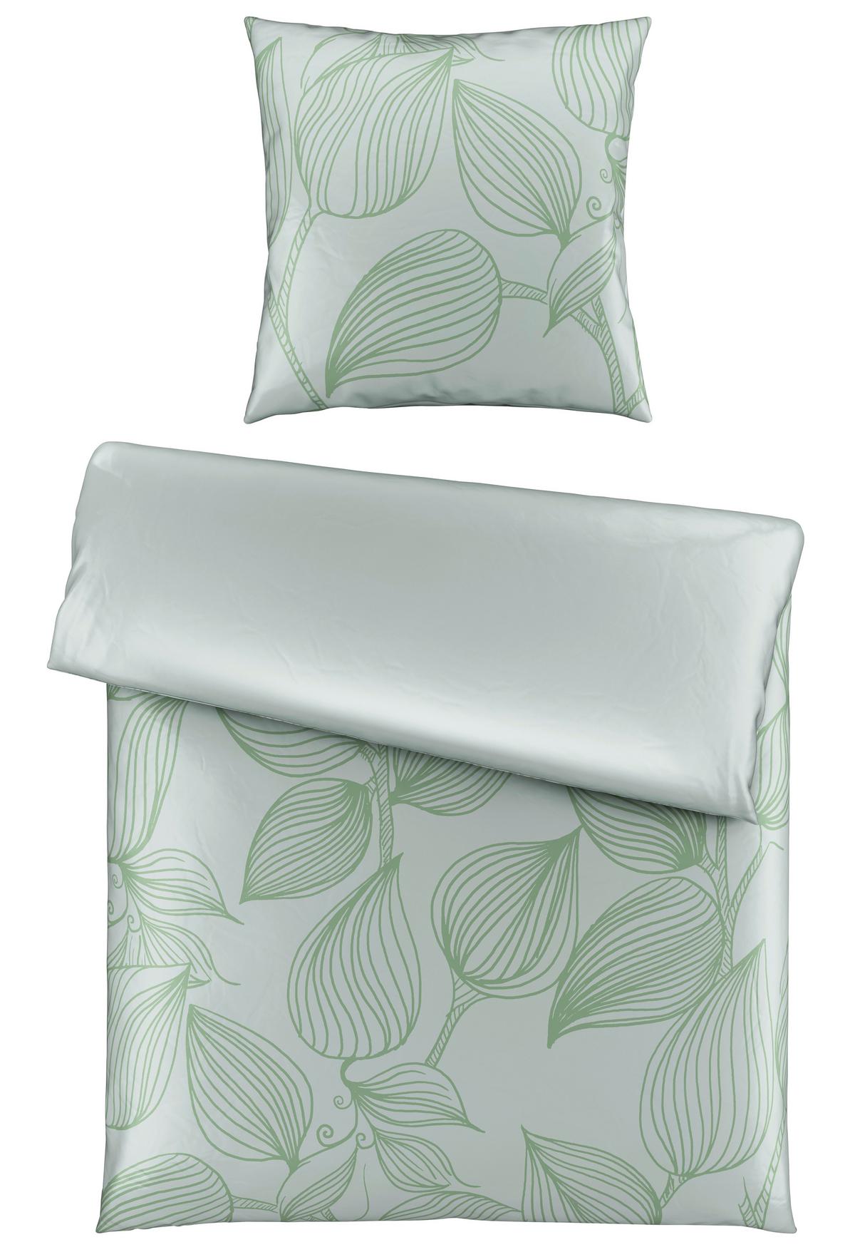 Bettwäsche Green House Grün 135x200cm - Grün, Textil (135/200cm) - Modern Living