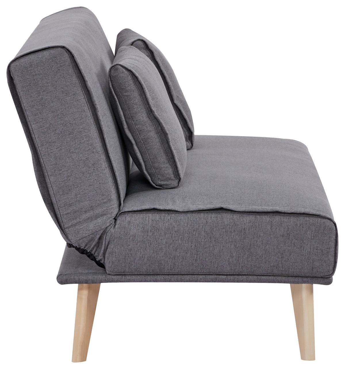 SOFA Z FUNKCJĄ SPANIA ARIEEN - kolor naturalny/szary, Design, tkanina/drewno (180/82/83cm) - MID.YOU