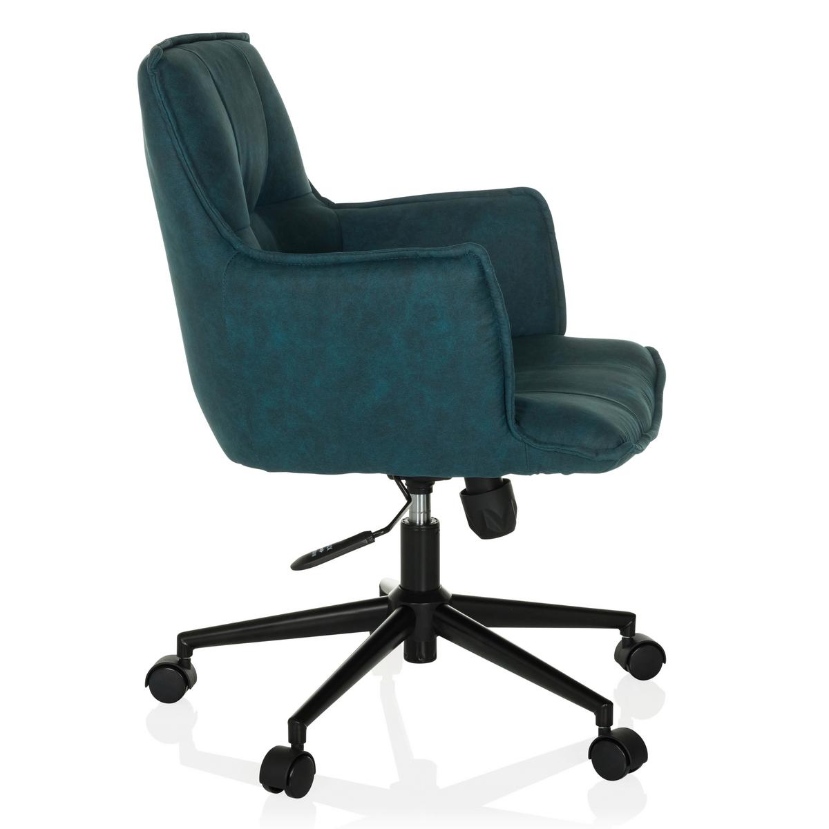 Vrtljivi Stol Solao Life, Temno Modra - črna/temno modra, Moderno, kovina/umetna masa (54/85/70cm) - MID.YOU