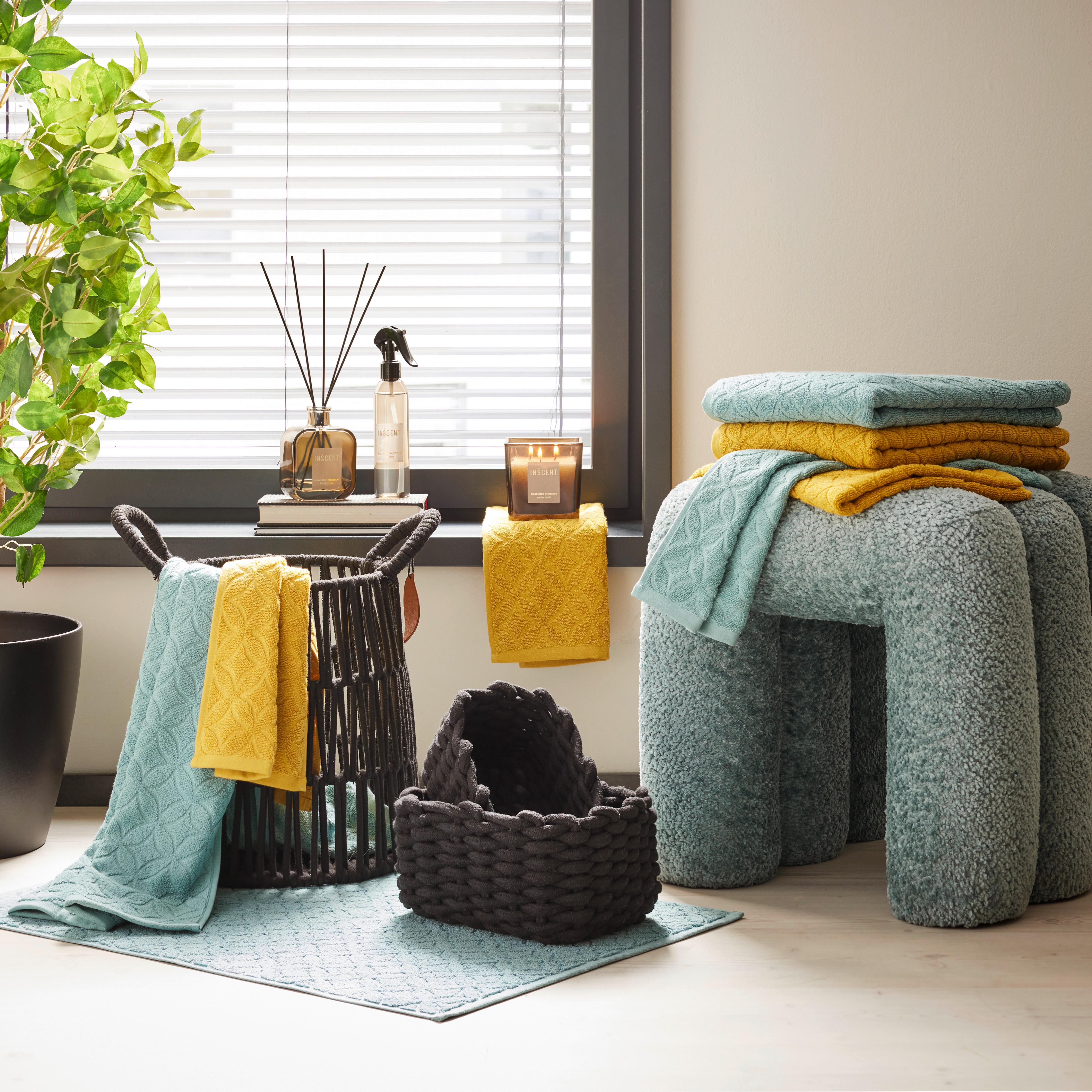 DUSCHHANDDUK NAIME - blå, Lifestyle, textil (70/140cm) - Modern Living