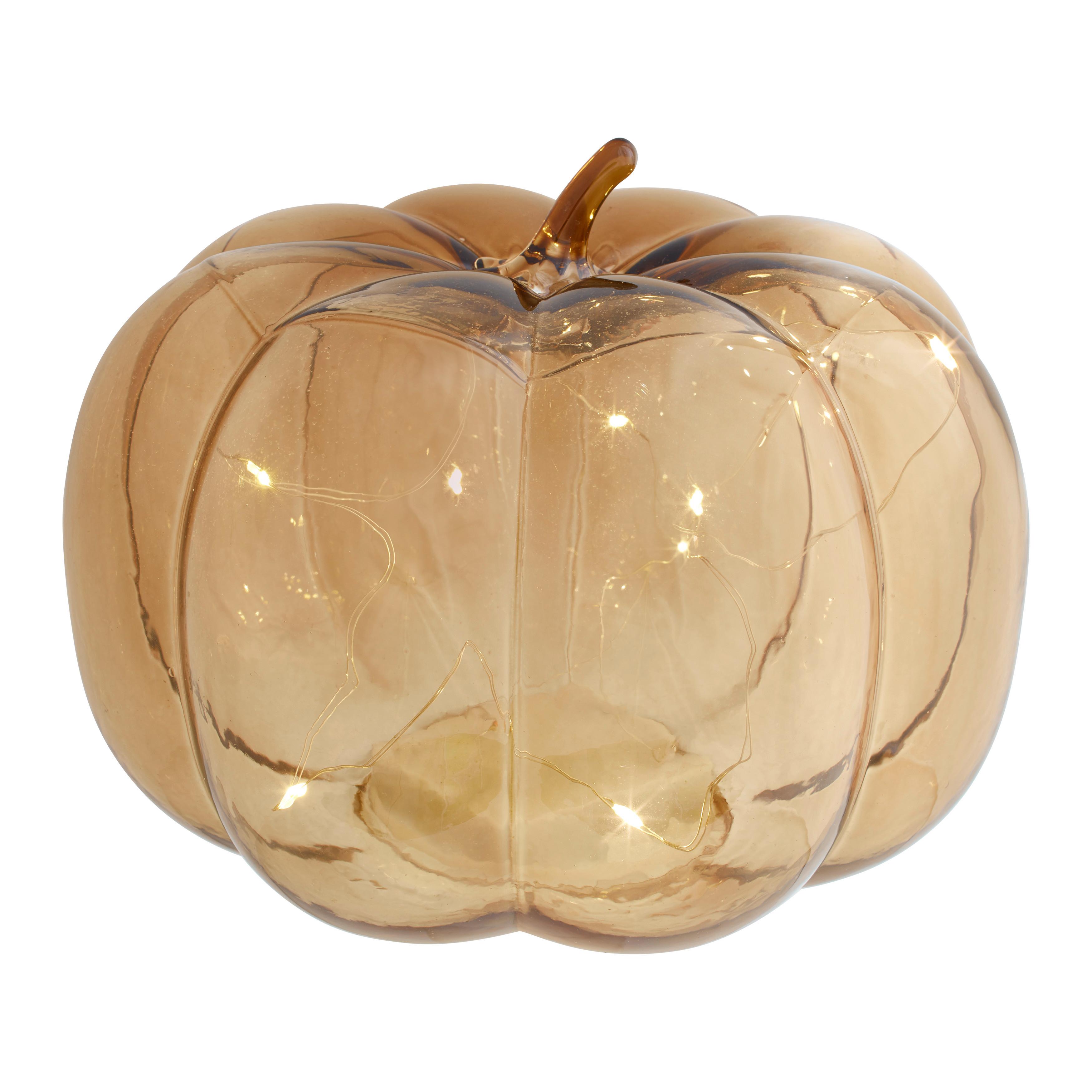 Dekokürbis in Braun - Braun, Konventionell, Glas/Kunststoff (19,5/15,5cm) - Mömax