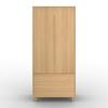 GARDEROB MARLO - ekfärgad, Modern, trämaterial/trä (100/223/60cm) - Bessagi Home