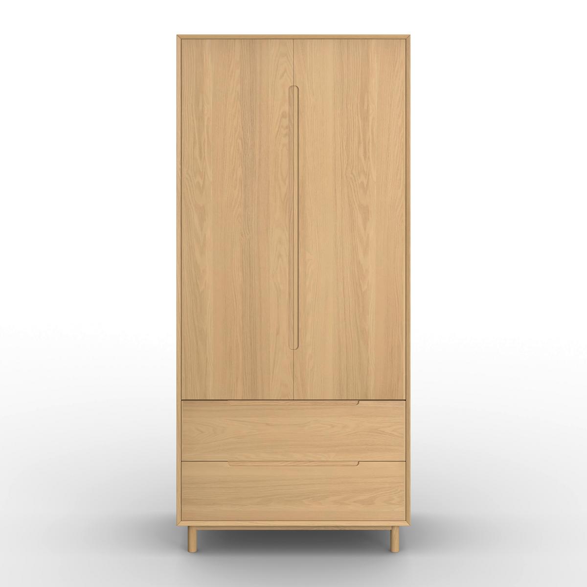 șIFONIER MARLO - culoare lemn stejar, Modern, lemn/material pe bază de lemn (100/223/60cm) - Bessagi Home