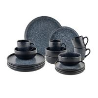 Kombinált Étkészlet Granite - sötétszürke, Basics, kerámia - Mömax